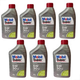 Kit 7 Litros Óleo De Motor 5w30 Mobil Super Api Sp Sintético