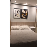 Kit 7 Módulos Cabeceira De Cama Casal Em Suede Varias Cores