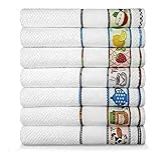 Kit 7 Panos De Prato Ou Copa Atoalhado Felpudo Dohler Modelo Vigo Não Desfia House Organizer