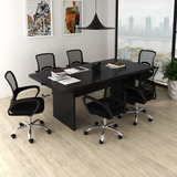Kit 7 Peças Com Uma Mesa De Reunião E 6 Cadeiras De Bdwt