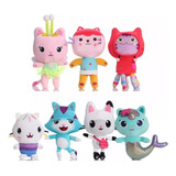 Kit 7 Pelúcias Casa Mágica Da Gabby Coleção Gatos Brinde