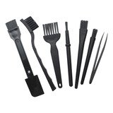 Kit 7 Pincel E Escova Antiestático Esd P Limpeza De Placas
