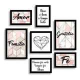 Kit 7 Placas Quadros