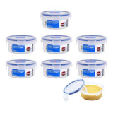 Kit 7 Potes Herméticos Porta Papinha Bebê Lock lock 300ml