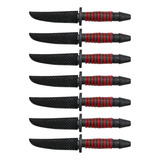 Kit 7 Punhais Exú Assentamento 9cm C Bainha Umbanda