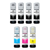 Kit 7 Refil Tinta Império Ink Uso Para Epson T544 65 Ml