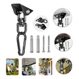 Kit 7 Suporte Teto Mosquetão Cadeira Balanço Rede Cap 500kg