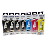 Kit 7 Tinta 664 P L365 L565 L375 L395 L380 L220