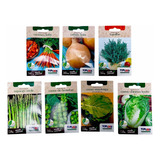 Kit 7 Tipos Sementes Hortaliças Salada Completa Mega Horta