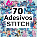 Kit 70 Adesivos Stitch