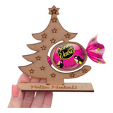 Kit 70 Lembrancinha Árvore De Natal Porta Bom Bom Em Mdf
