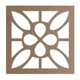 Kit 72 Modulos 30x30cm Mdf Cru Chaveiro