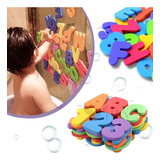 Kit 72 Peças Letras E Números Para Banho Infantil Bebe