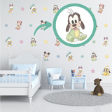 Kit 75 Adesivos Decorativos Disney Baby Para Parede Infantil