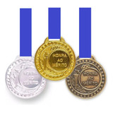 Kit 750 Medalhas Metal 35mm Honra Mérito Ouro Prata Bronze