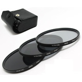 Kit 77mm Filtro Nd2 + Nd4 + Nd8 + Case Canon Nikon Sony