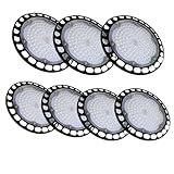 Kit 7x Luminárias Ufo LED SMD High Bay 100w Branco Frio 6500k Para Galpão Industrial