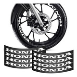Kit 8 Adesivo Roda Moto Honda