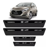 Kit 8 Adesivo Soleira Premium Porta Hb20 14 15 A 19 Preto