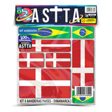 Kit 8 Adesivos Envernizado