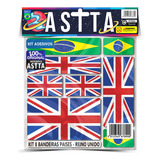 Kit 8 Adesivos Envernizado