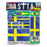 Kit 8 Adesivos Envernizado