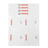 Kit 8 Adesivos Protetor Maçaneta Porta Modelo Toyota