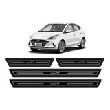 Kit 8 Adesivos Soleira Porta Traseira dianteira Hb20 2015