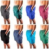 Kit 8 Bermudas Tactel Masculino Adulto 3 Bolsos Cordão Elástico  GG 