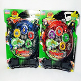 Kit 8 Beyblade Metal   4 Lançador   2 Arena Promoção Led