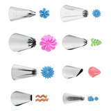 Kit 8 Bicos Wilton Confeiteiro Profissional Sem Emenda Inox