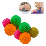 Kit 8 Bolas Mão Apertar Medicine Balls Terapia Bolinha Pinos