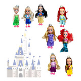 Kit 8 Bonecas Infantil Princesas Da Disney