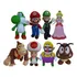 Kit 8 Boneco Super Mario Bros Grande 64 Original Coleção