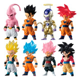 Kit 8 Bonecos Action Figure Anime Dragon Ball Z Goku 7cm