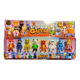 Kit 8 Bonecos Jogo Stumble Guys Personagem Colecionável