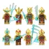 Kit 8 Bonecos Ultraman Ouro Ii Blocos De Montar