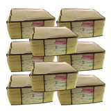 Kit 8 Caixa Organizadora Multiuso Closet Roupas Tnt 45x45x20