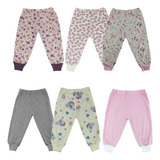 Kit 8 Calças Mijão Bebê Malha Gilda