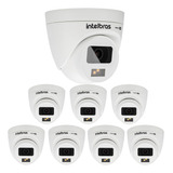 Kit 8 Câmeras 2 Megas 20m Vhd 1220 D Full Color G7 Intelbras