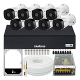 Kit 8 Cameras Intelbras