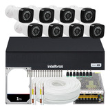 Kit 8 Câmeras Segurança Infravermelho Dvr