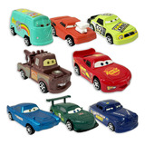 Kit 8 Carrinhos Fricção Filme Carros 3 Relampago Mcqueen