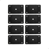 Kit 8 Chapinhas Retas Com Parafusos Para Montagem Dos Pés
