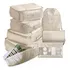 Kit 8 Completo De Organização Ideal Para Mala De Viagem Cor Bege