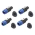 Kit 8 Conector Plug Speakon Macho/fêmea 4 Polos Painel Linha
