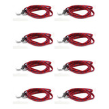 Kit 8 Corda Elástica Bagageiro Gancho Metal 12mm X 1 5m Moto