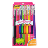 Kit 8 Cores Caneta