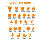 Kit 8 Cortador Cortadores Eva Scrapbook Papel 16mm 25mm