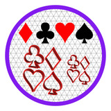 Kit 8 Cortadores Naipes Cartas Baralho Poker 3 Cm E 5 Cm